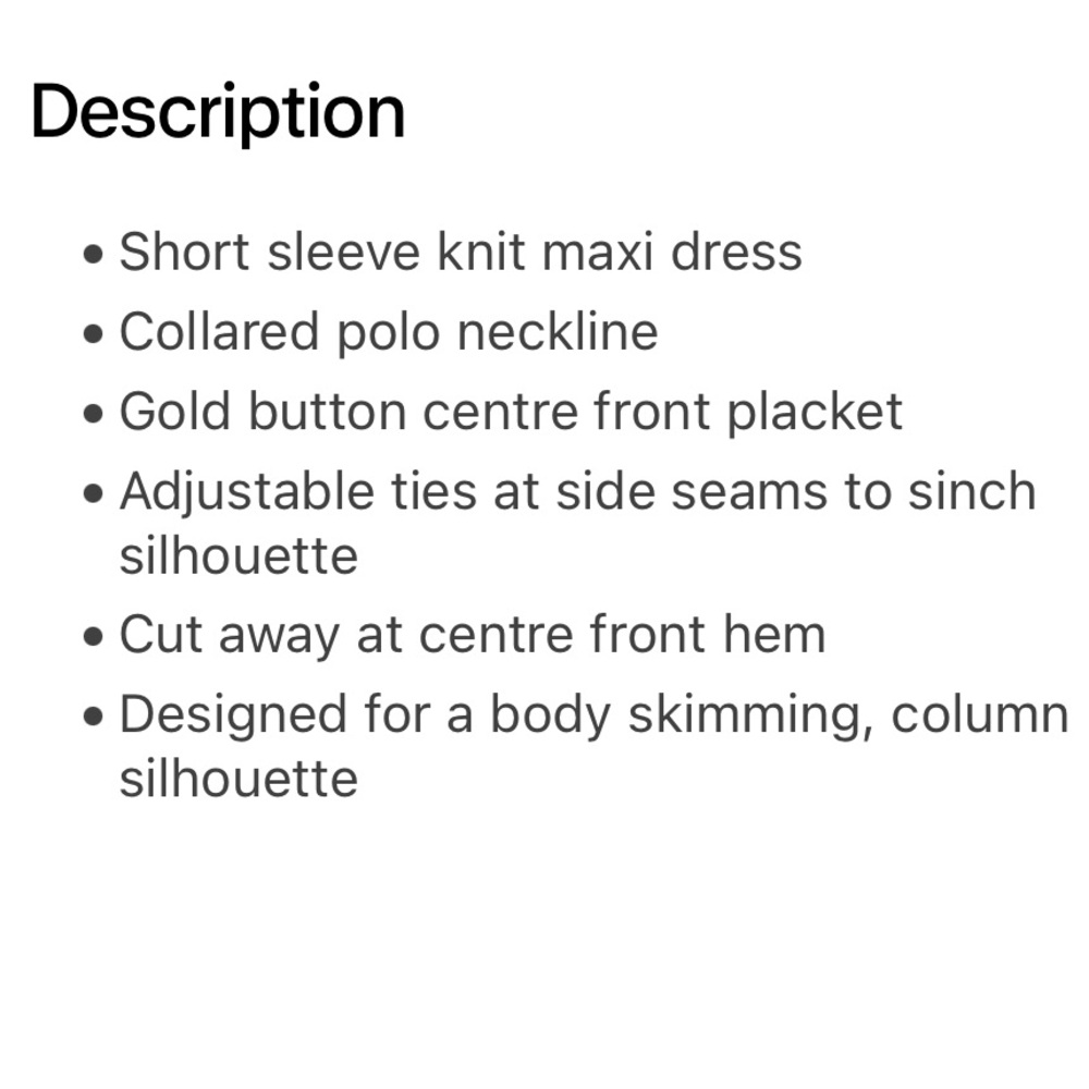 NWT DISSH Liam Natural Knit Polo Maxi Dress - Picture 5 of 12